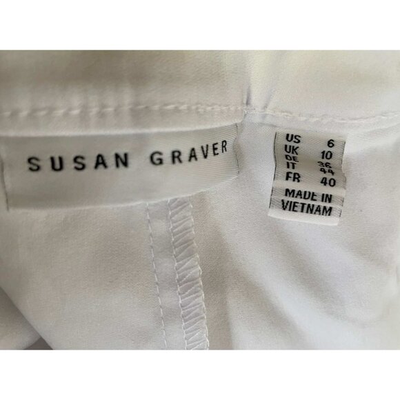 Susan Graver Smooth Stretch Pull-On Crop Pants w/ Trim Size 6 (4446) - Picture 2 of 4